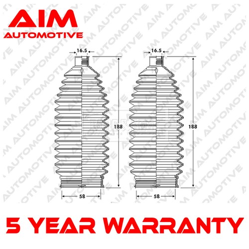 Steering rack boot set - boot,