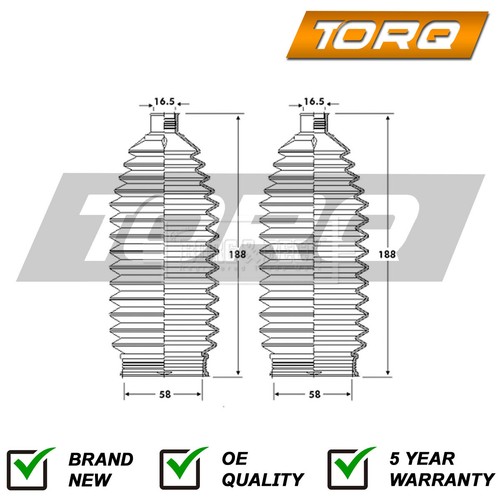 Steering rack boot set front - boot,